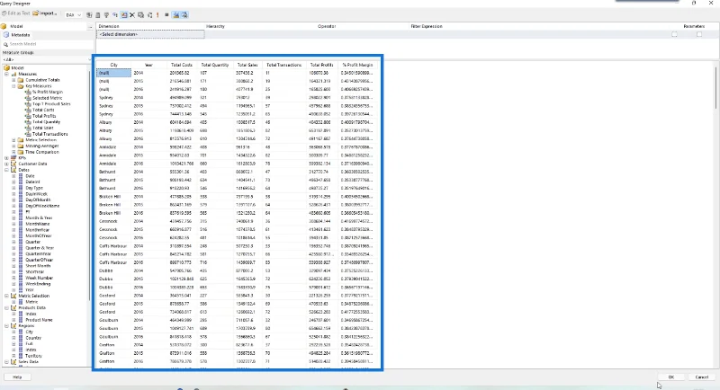 Cara Mengimport Set Data Ke Pembina Laporan