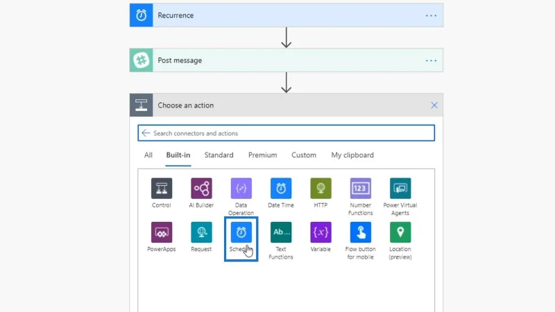 Aliran Kerja Berjadual Dalam Microsoft Power Automate