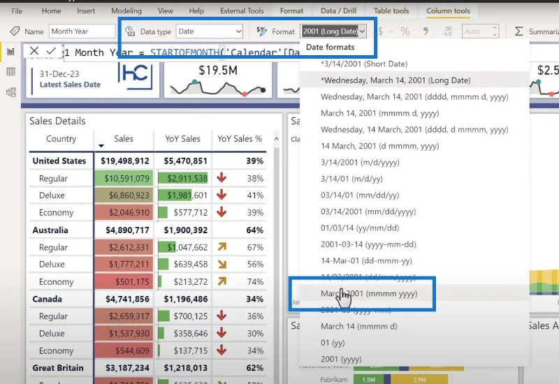 Jenis Data Terbaik Untuk Jadual Kalendar Dalam LuckyTemplates
