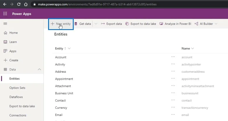 Penciptaan Entiti Perkhidmatan Data Biasa – LuckyTemplates