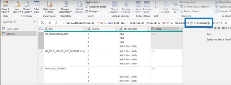Tutorial Pertanyaan Kuasa Pemisahan Lajur LuckyTemplates: Cara Membahagikan Sel Excel Berbilang Baris Dalam LuckyTemplates