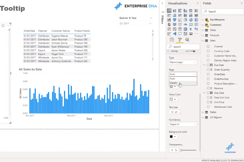 Erstellen eines visuellen Tooltips in LuckyTemplates