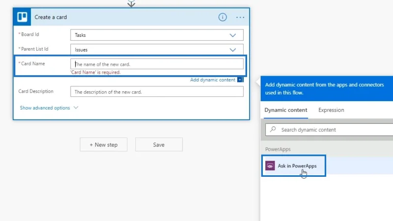 Penyepaduan PowerApps Dalam Microsoft Power Automate