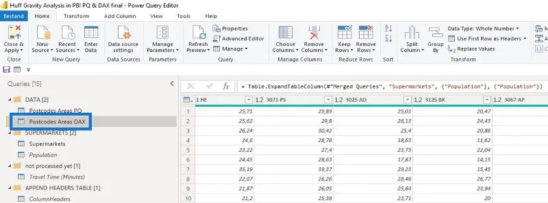 Analisis Model Graviti Huff Dalam LuckyTemplates