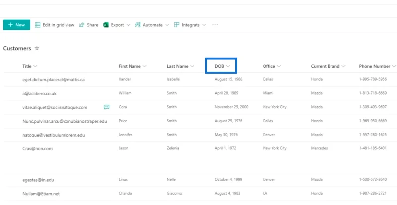 มุมมองปฏิทินรายการ SharePoint