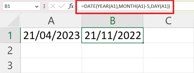 Cara Menolak Tarikh Dari Hari Ini Dalam Excel