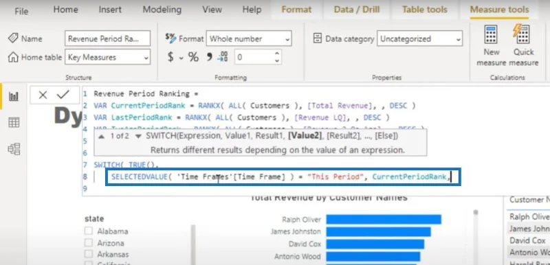 Visualisasi Kedudukan Dalam LuckyTemplates – Visual Dinamik