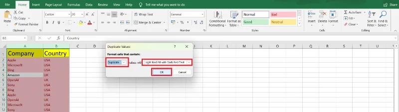 Mencari Percanggahan Dalam Excel – 5 Teknik Mudah Diterangkan