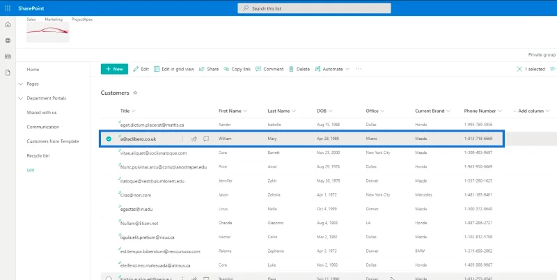 รายการ SharePoint: การแก้ไขรายการเดียวและหลายรายการ