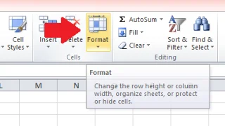 Excel'de AutoFit ayarları
