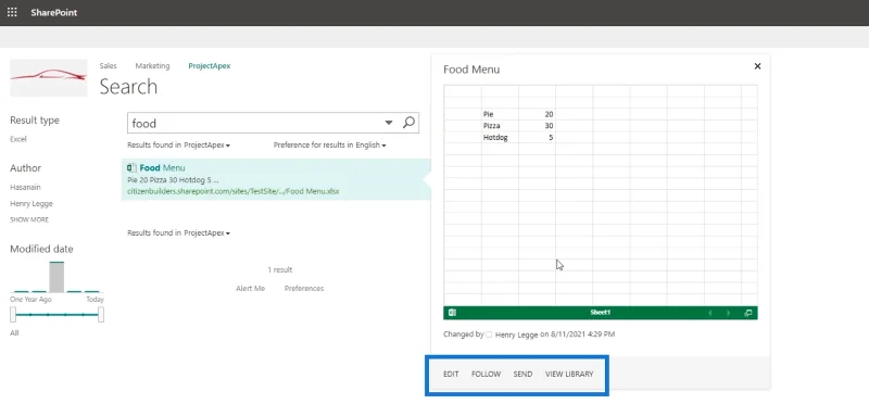 Fungsi Carian SharePoint