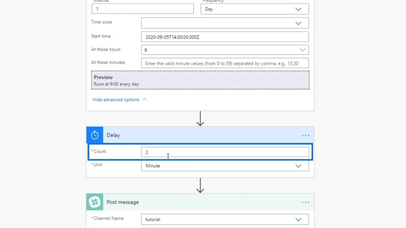Aliran Kerja Berjadual Dalam Microsoft Power Automate