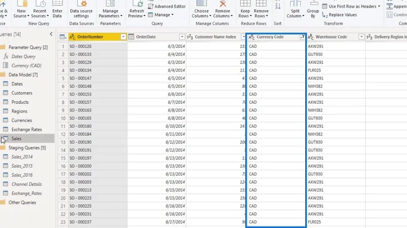 Parâmetros do LuckyTemplates via Query Editor