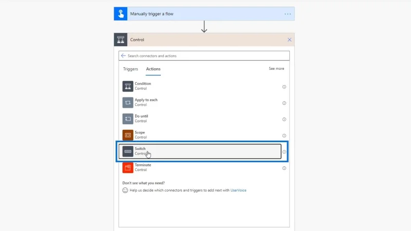 Power Automate Cambia azione di controllo nei flussi di lavoro