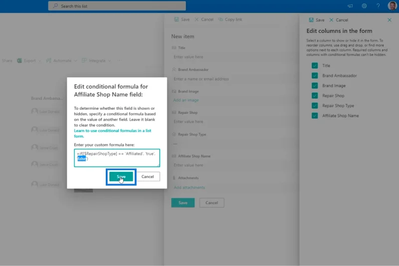 Pengesahan Lajur SharePoint Dalam Dua Cara