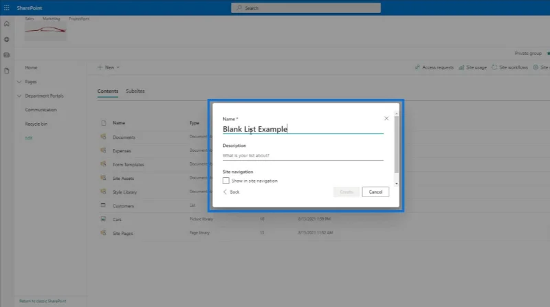 Senarai SharePoint: Gambaran Keseluruhan
