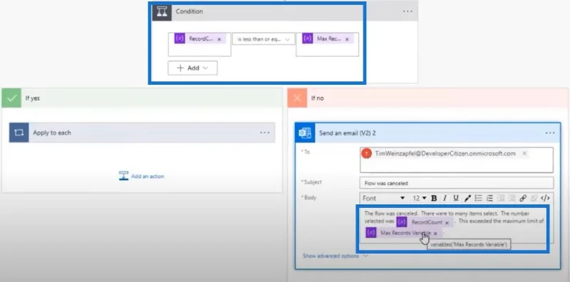 Hantar E-mel Dengan LuckyTemplates & Power Automate Platform