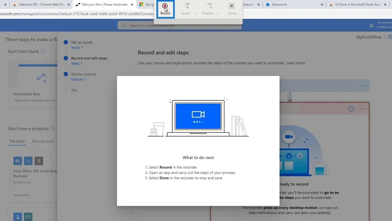 Input Aliran UI Dalam Microsoft Power Automate