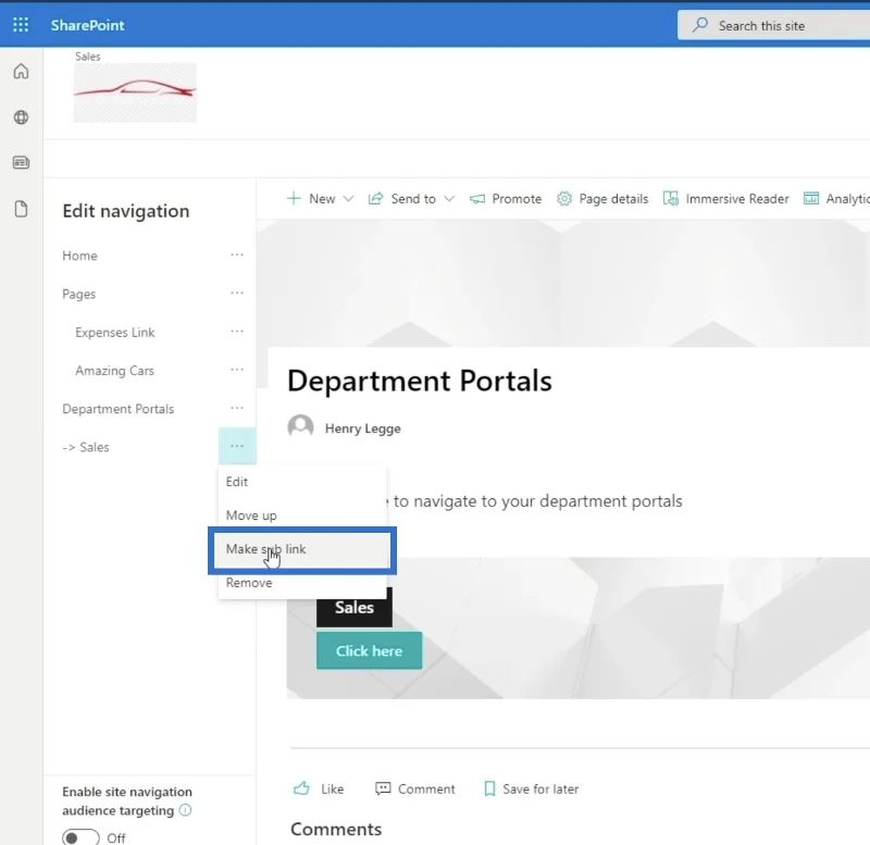 Elemen Navigasi Tapak SharePoint: Gambaran Keseluruhan
