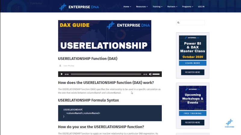 LuckyTemplates USERELATIONSHIP Vs TREATAS