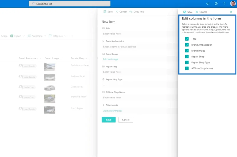 Pengesahan Lajur SharePoint Dalam Dua Cara