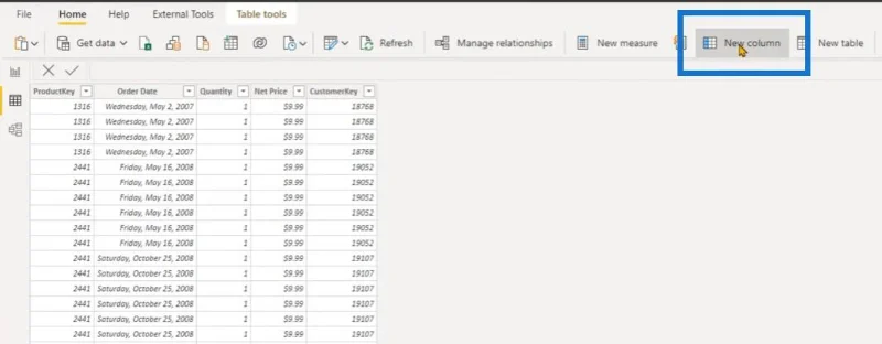 Jadual Dikembangkan Dalam LuckyTemplates