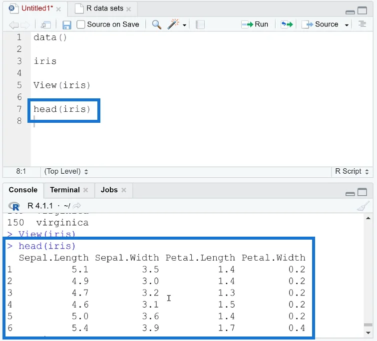 Bingkai Data Dalam R: Pembelajaran Asas