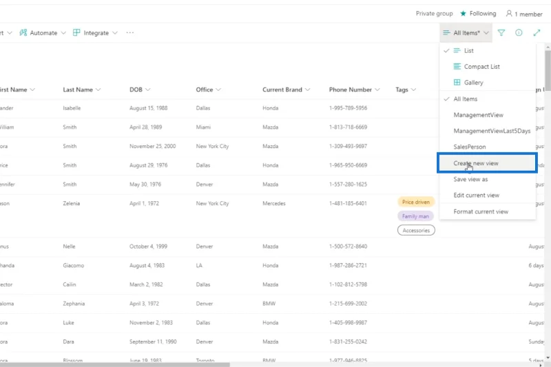 มุมมองปฏิทินรายการ SharePoint