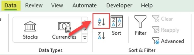 Cara Isih Mengikut Abjad Dalam Excel Dengan Berbilang Lajur