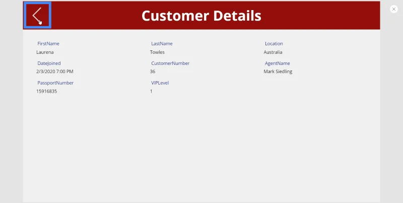 Skrin Butiran MS Power Apps Dan Skrin Borang