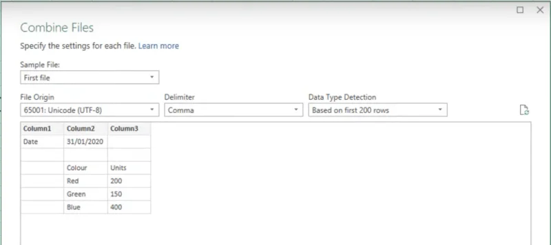 Power Query: Gabungkan Fail Dari Berbilang Folder