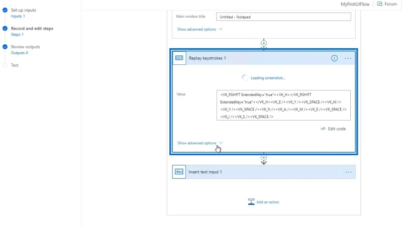 Input Aliran UI Dalam Microsoft Power Automate