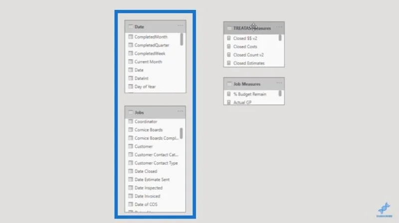 Création de tables de mesures et de sous-dossiers dans LuckyTemplates