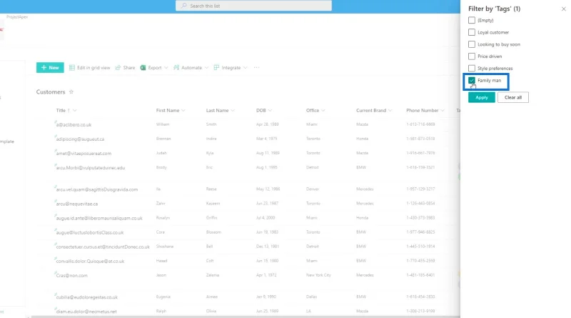 Menambah Medan Pilihan SharePoint Dalam Senarai