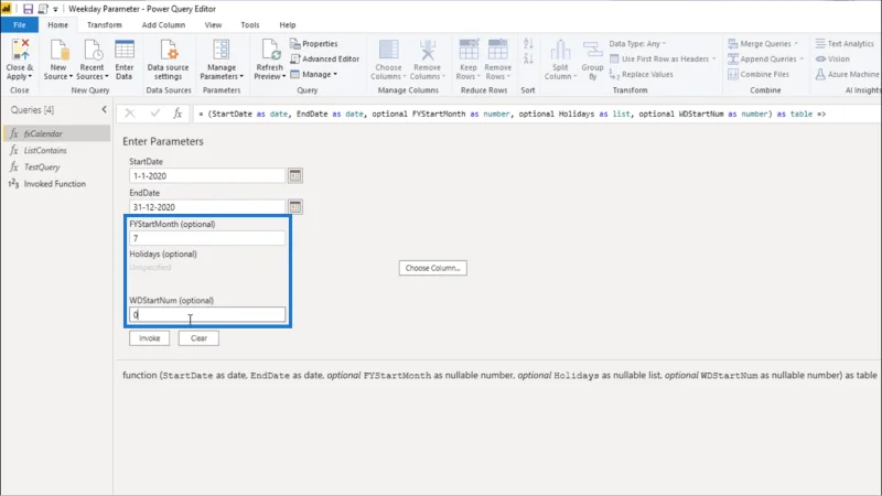 Fungsi M Untuk Jadual Tarikh – Cara Menambah Parameter Dalam Editor Pertanyaan