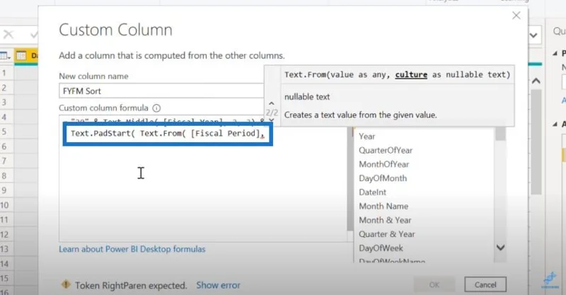 Menyusun Lajur Jadual Tarikh Dalam LuckyTemplates