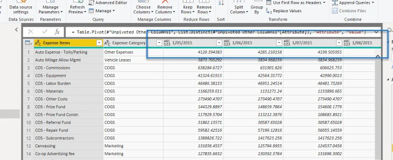 Asas Unpivot Dan Pivot Dalam LuckyTemplates – Semakan Editor Pertanyaan