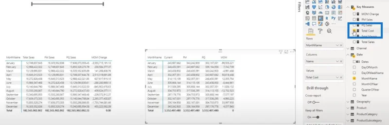 Use el editor tabular para crear grupos de cálculo en LuckyTemplates