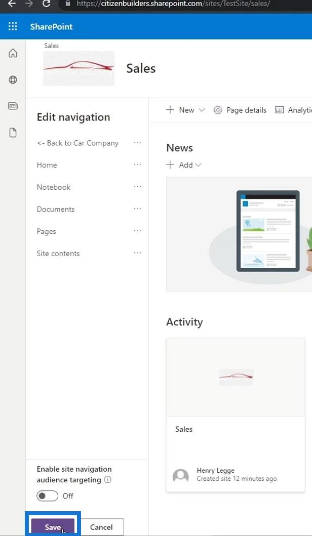 Elemen Navigasi Tapak SharePoint: Gambaran Keseluruhan