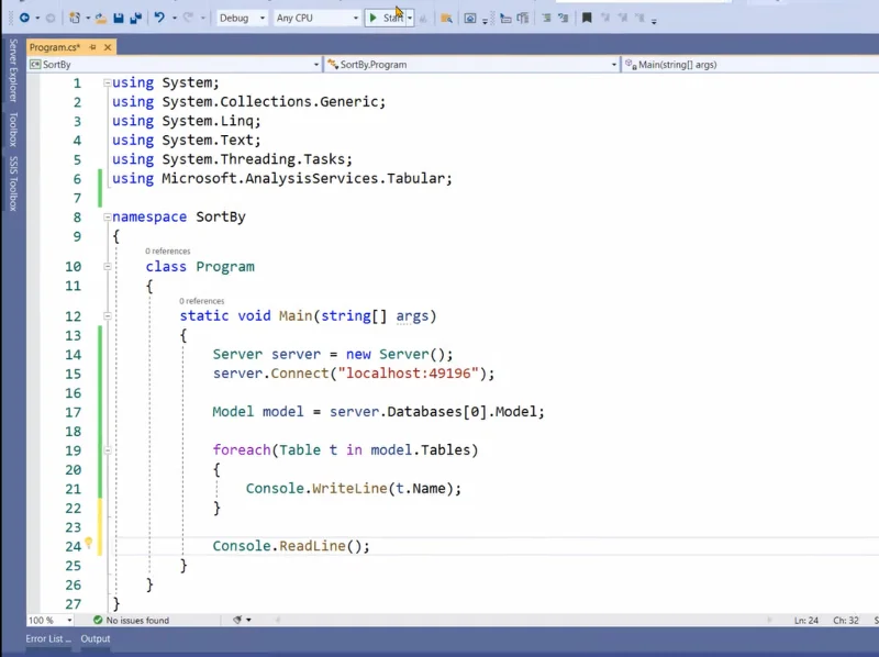 LuckyTemplates Dan SSAS – Menyusun Lajur Menggunakan TE3 & C#
