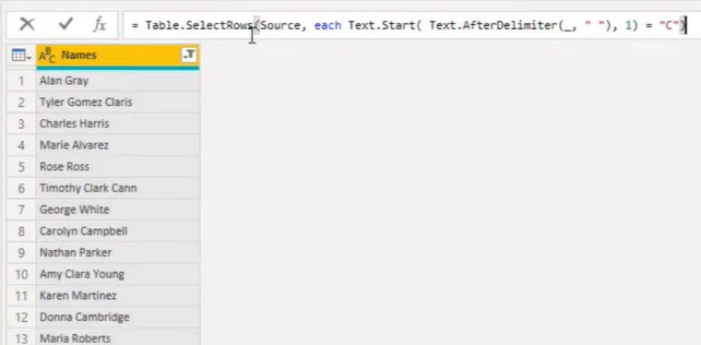 Penapis Power Query Oleh Tutorial Huruf Pertama Atau Watak Tertentu