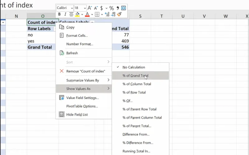 Jadual Perkadaran Dan Kekerapan Dalam Excel