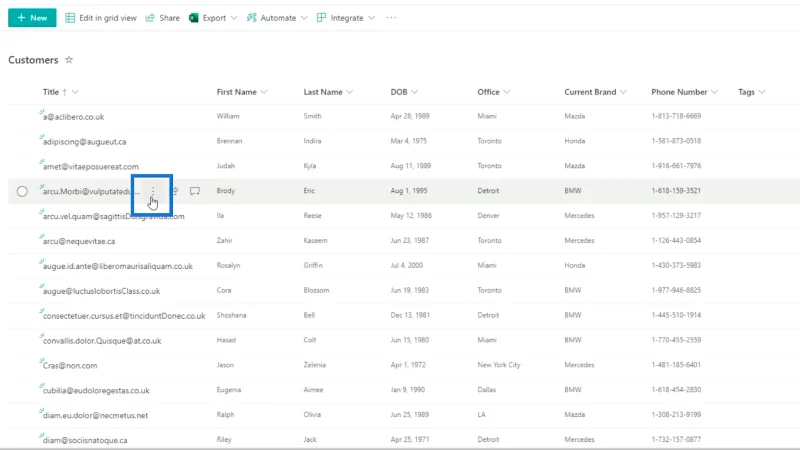 รายการ SharePoint: การแก้ไขรายการเดียวและหลายรายการ