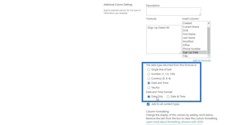 คอลัมน์จากการคำนวณใน SharePoint |  ภาพรวม