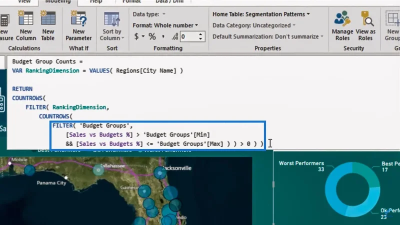 Segmentazione delle prestazioni del budget utilizzando DAX in LuckyTemplates
