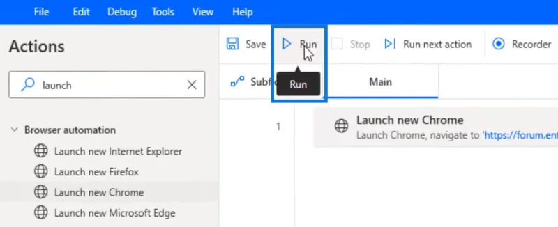 Microsoft Power Automate Desktop: Cara Melancarkan Penyemak Imbas Baharu Secara Automatik