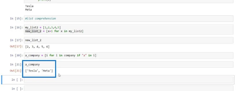 Senarai Python Dan Untuk Gelung Dalam LuckyTemplates