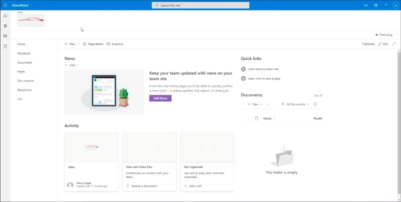 Elemen Navigasi Tapak SharePoint: Gambaran Keseluruhan