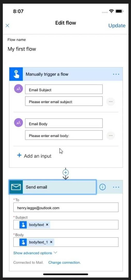 Power Automate Mobile App |  Fließt in Ihrem Telefon