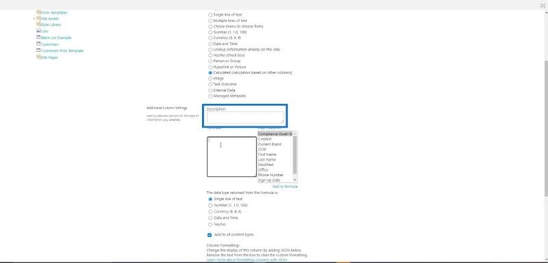 คอลัมน์จากการคำนวณใน SharePoint |  ภาพรวม